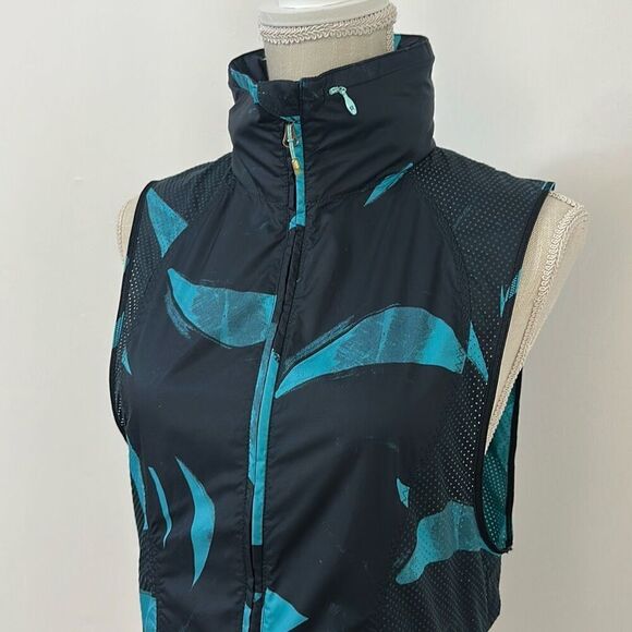 Lululemon Pack It Packable Vest Hidden Hood Blue Black Women’s Size 6 - Picture 2 of 12